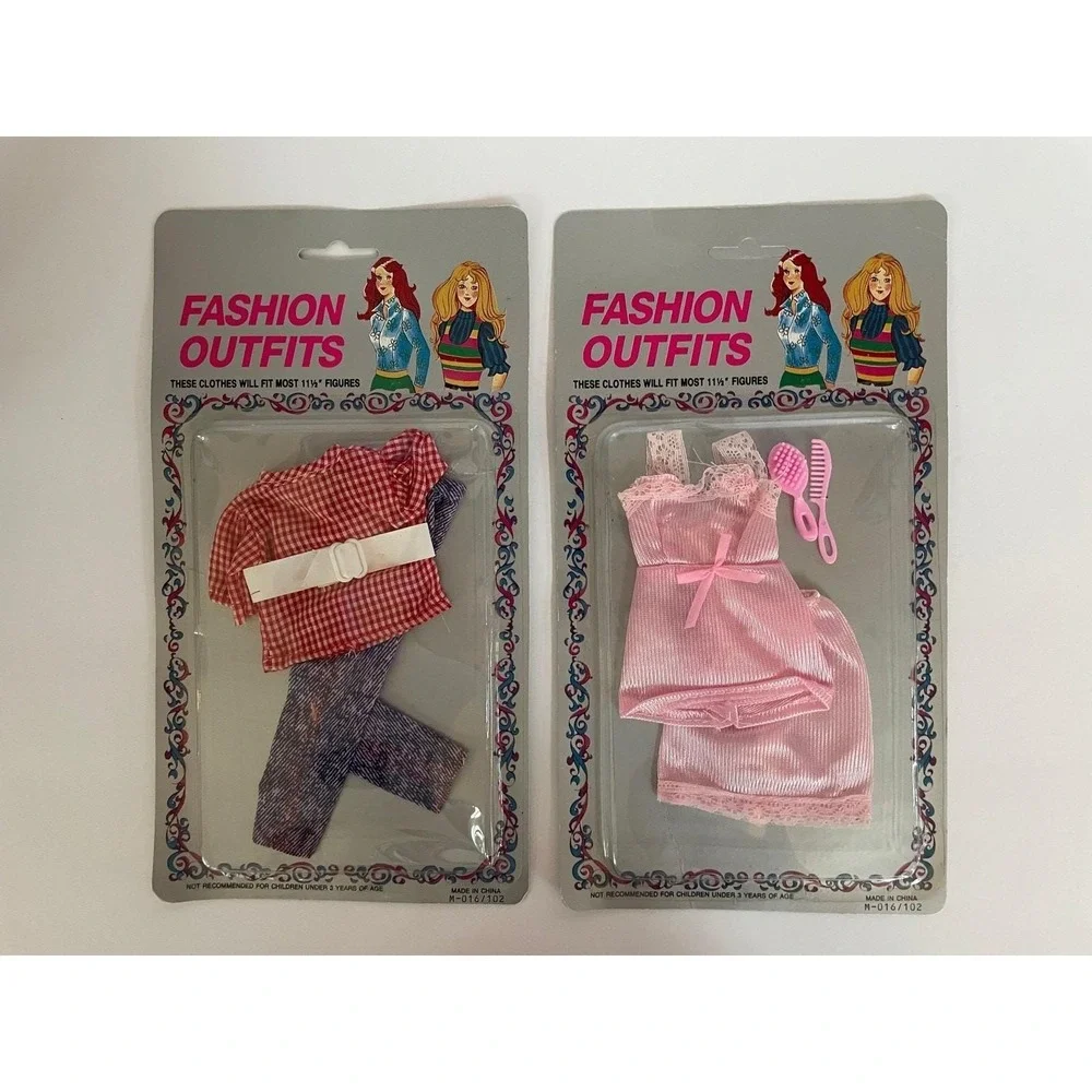 Rare Vintage New In Packaging Barbie outfits by 